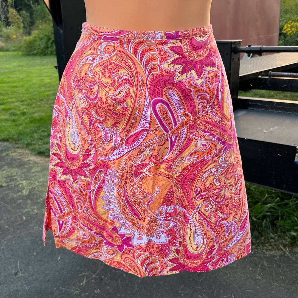 Kim Rodgers Paisley Skort (Skirt over shorts!)